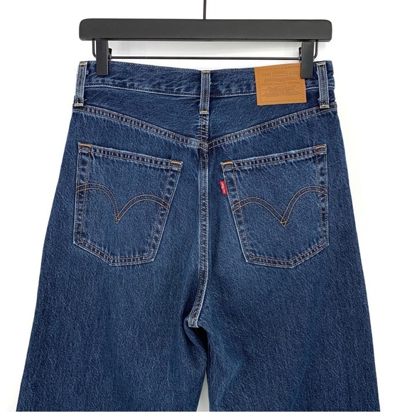 LEVI'S Premium Ribcage Straight Ankle Jean Blue Denim 27 - Picture 10 of 11